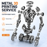 Service de fabrication additive de métal sur mesure à faible volume pour les boîtiers de joints robotiques et les effecteurs finaux