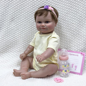 Poupée Reborn réaliste de 20 pouces en vinyle souple, modèle best-seller pour jeunes (7-14 ans) W-18-2 avec emballage en boîte couleur - Product Image 6