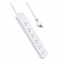 SAA Onaylı AU Priz Çoğaltıcı 5 Avustralya Prizi, 2 USB-A ve 1 Tip-C Girişli, 240V 10A Uzatma Kablosu