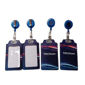 מחזיק מזהה רב-כרטיסים עם לוגו עור אישית בעל כרטיס שם עבור תג שם לאירועים החברה - Product Image 4