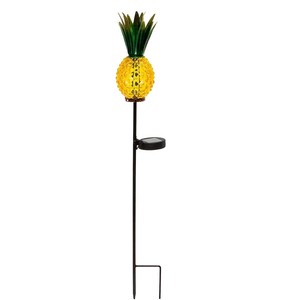 Lampe solaire décorative d'extérieur en verre en forme d'ananas, alimentée par énergie solaire, résistante à l'eau, avec fonction marche/arrêt automatique - Product Image 5