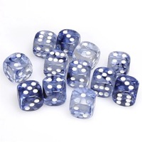 Jeu de dés à coins arrondis à 6 faces de 16mm Dés de jeu D6 de taille standard dans un étui de 10 couleurs unies différentes pour jouer aux dés de jeux