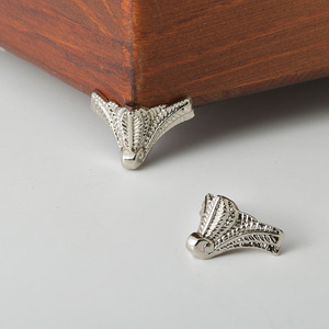 Furniture Feet Alloy Metal <b>Corner</b> <b>Protectors</b> Traditional Style Durable Indoor Hardware Accessories Silver Bronze Gold Finish - Product Image 1