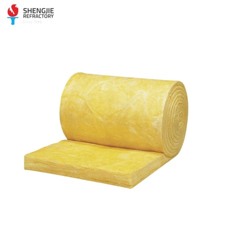 High Quality Roof Sound-Proof Insulation Glass Wool Blanket Roll Refractory Material Price Construction Building Cutting