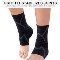 Conrida New Design Fitness High Elastic Brace Respirant Ankle Support Sleeve Pour Hommes Et Femmes