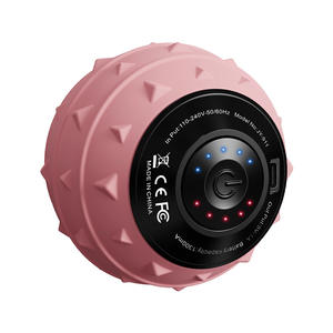 Bola de masaje vibratoria 3D Iam para cuello, cintura y pies, recargable, eléctrica, para relajación muscular, yoga, fitness, rosa, azul, negro - Product Image 5