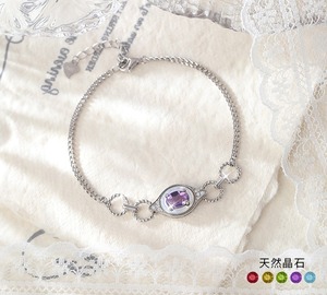 9 Bracelets délicats ovales en nacre et cristal, avec chaîne en pierre naturelle et argent sterling 925 – Bijoux cadeau idéal pour les fêtes - Product Image 2