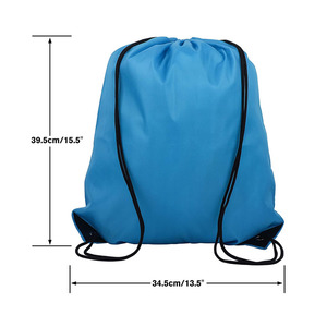 Hot Sale Promotional 20 colors Backpack sack cinch Tote Sport Storage Polyester Gym Traveling Custom Drawstring Bags