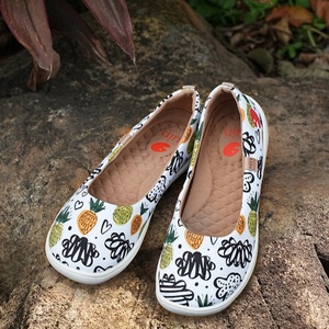 Chaussures décontractées en toile à enfiler pour <span class=keywords><strong>femme</strong></span>, nouvelle collection été, style paresseux, polyvalentes, petites chaussures plates blanches en tissu, réglables - Product Image 3
