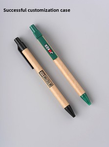 Nuevo Bolígrafo Ecológico de Papel Kraft con Punta de Bola, Personalizable con Logotipo, Tubo de Papel, Bolígrafo Publicitario con Tinta Multicolor de 1.0 mm, Venta al Por Mayor - Product Image 5