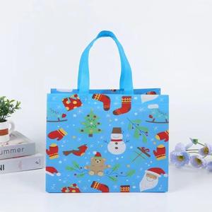 Wholesale Non-Woven Christmas <b>Bags</b> - Eco-Reusable Xmas <b>Gift</b>/Shopping <b>Bags</b> Santa/Snowflake Prints - Product Image 6