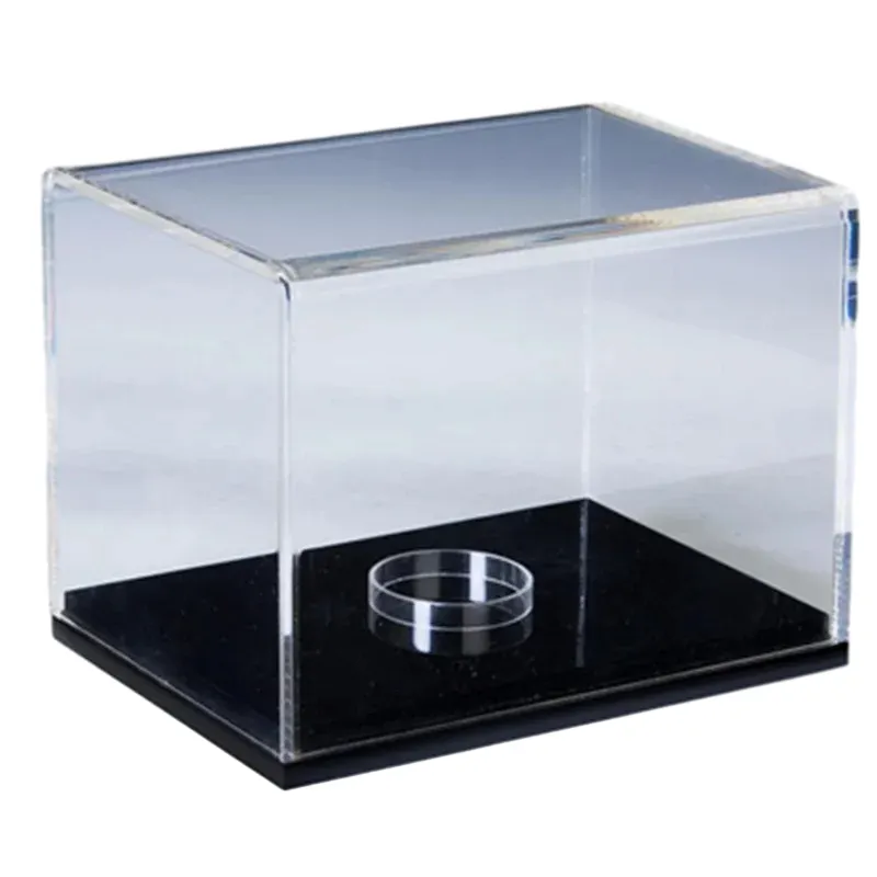 Freestanding bóng đá hiển thị trường hợp Acrylic Hộp hiển thị cho thể thao quả bóng rõ ràng bóng bầu dục hiển thị trường hợp với chủ risers