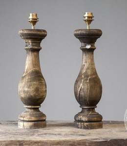 Rustic Style LED <b>Table</b> <b>Lamp</b> Wooden <b>Base</b> Cozy Office Outdoor Floor <b>Lamp</b> New Pattern Inspired Plants Handicraft Decorative - Product Image 1
