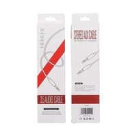 Emballage de produit numérique électronique personnalisé boîte de couleur pour câble audio/câble de données/casque