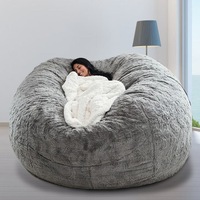 Fauteuil pouf en tissu de style moderne, design modulaire, haute qualité, confortable, grand lit pour la détente et la relaxation