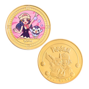 Pièces de monnaie commémoratives électroplaquées <span class=keywords><strong>Pokémon</strong></span> Or, série Enfant de la Forêt, produits souvenirs, ventes transfrontalières à succès - Product Image 4