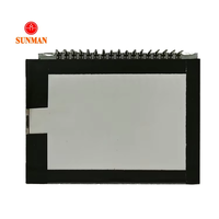LCD Segmen 4 Digit Negatif VA Transmisi Penuh dengan Lampu Latar Putih 3.3V untuk Tampilan Thermostat HVAC SML04216