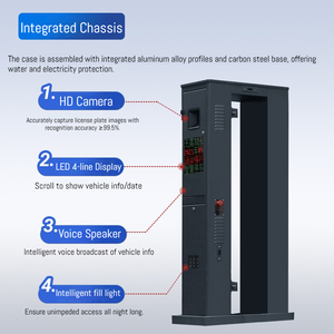 <span class=keywords><strong>Portail</strong></span> <span class=keywords><strong>coulissant</strong></span> cantilever en aluminium Qigong Factory, <span class=keywords><strong>portail</strong></span> de sécurité industriel pour centre de données/école/ouverture automatique - Product Image 4