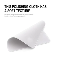 Chiffon de polissage en microfibre pour appareils Apple Nettoyeur d'écran Macbook pour smartphones et ordinateurs