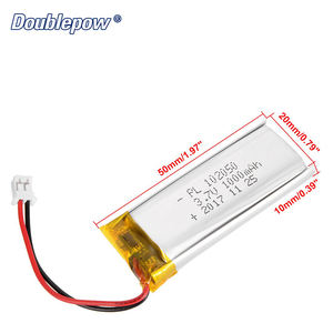 Customized 102050 <strong>3</strong>,7 V 1000 mAh lithium polymer LiPo battery with Connector - Product Image 5