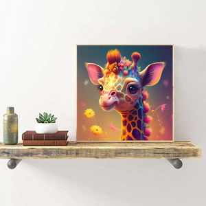 5d Artificielle Diamant Peinture Kits Pour Adultes Mignon Bébé <span class=keywords><strong>Girafe</strong></span> Animal Artificiel Diamant Peinture Diy - Product Image 5