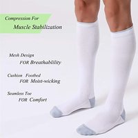 Chaussettes de compression graduées pour hommes et femmes pour la course à pied avec varices