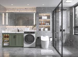 Luxury <b>Bathroom</b> Vanity with Smart Sensor Featuring an LED Mirror and Waterproof <b>Floor</b>-standing Storage <b>Cabinet</b> - Product Image 4