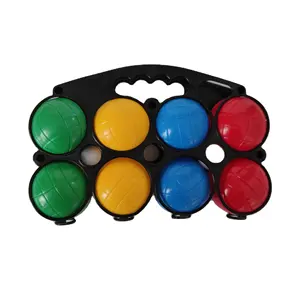 Juego al aire libre de alta calidad bocce profesional 73mm petanca Boules 12 Ball bocce juego conjunto