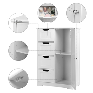 Modern Wooden Furniture Cheap Storage <strong>Bathroom</strong> High-capacity Drawer <strong>Cabinets</strong> Tall <strong>Thin</strong> <strong>Cabinet</strong> - Product Image 2