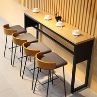 Meubles de restaurant modernes, chaises hautes en métal, ensembles de tables pour bar, hôtel, salle à manger, café, restauration et salon