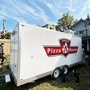 Custom Mini <strong>Square</strong> Food <strong>Trailer</strong> with Built-in Generator &amp; Air Conditioner | Mobile Concession Stand for Street Food - Product Image 5