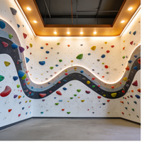 Mur d'escalade pour enfants, équipement de terrain de jeu intérieur en PVC, mur d'escalade éducatif pour l'école et la maison