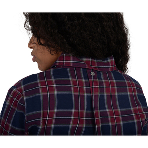 Blusa a Cuadros Azul Marino para Mujer Adidas, Talla XL, Corte Holgado, Logotipo/Estampado Bordado, para Oficina |   100% Auténtico - Product Image 4