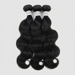 Nouvelle Collection 2024 : Extensions de Cheveux Humains Remy Vierge Indiens Non Traités, Ondulés Naturels, 100g, Tissage - Product Image 1
