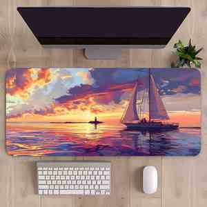 FX Printed <b>Anime</b>-style Cartoon Water Resistant Dreamy Landscape <b>Mouse</b> <b>Pad</b> Non-slip Rubber Gaming Mat XXL for PC Office Hom - Product Image 4