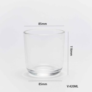 Hot Sale 10oz Clear <strong>Glass</strong> Candle <strong>Jar</strong> Vessel with Rose Gold Metal <strong>Lid</strong> for Candle Making - Product Image 6