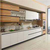 Meubles de cuisine modulaires PRIMA LUXURY AMAZING en contreplaqué résistant à l'humidité avec îlot central pour maisons familiales