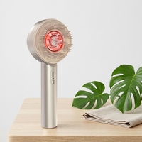 Brosse de massage du cuir chevelu à lumière rouge EMS, appareil électrique pour la croissance des cheveux, peigne de massage pétrissant, outil de soin des cheveux avec diffusion d'huiles essentielles