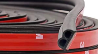 Joint d'étanchéité en mousse EPDM auto-adhésif en forme de B pour portière de voiture, bande de caoutchouc pour joint de porte de voiture