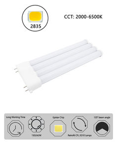 Luminaria LED con accesorio 2G10 Equivalente a 9W-Reemplazo directo para lámparas P hilips/O SRAM CFL PL - Product Image 4