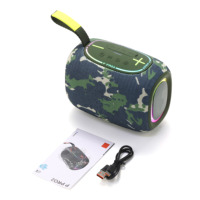 Enceinte Bluetooth portable Ppro2 LED Mini sans fil avec lumière RGB extérieure, son HIFI 3D, colonne de son stéréo, lecteur de musique pour la maison et les cadeaux