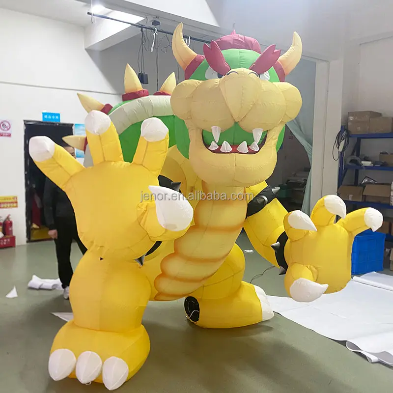 Classic Inflatable Bowser Cartoon Figure Character for Advertisement Decoration