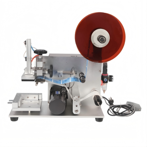 Máquina Etiquetadora Automática de Escritorio - Aplicador de Etiquetas de Alta Precisión Accionado por Bomba y Controlado por PLC para Envases de Vidrio y Metal - Product Image 1