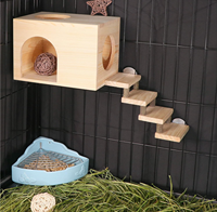 Jouet d'angle en bois de haute qualité, écologique et à prix compétitif pour hamsters, chinchillas, écureuils, et sugar gliders – Fonction DIY