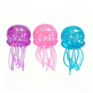 Juguete Antiestrés de Medusa Brillante, Suave y Sensorial, de TPR, para Niños y Niñas de 5 a 7 Años, Regalo para Fiestas - Product Image 1