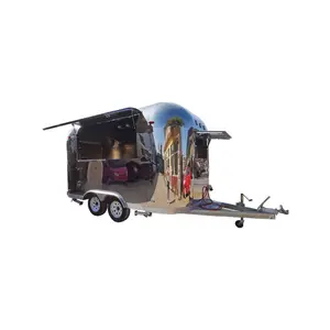 Hot selling food carts and food trailers carrito para churros roulotte fast food
