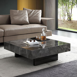 <span class=keywords><strong>Mesa</strong></span> de Centro <span class=keywords><strong>Rectangular</strong></span> Moderna de <span class=keywords><strong>Alta</strong></span> Gama con Patrón de Mármol en Piedra Sinterizada para Vestíbulo de Hotel y Recepción de Oficina - Product Image 1