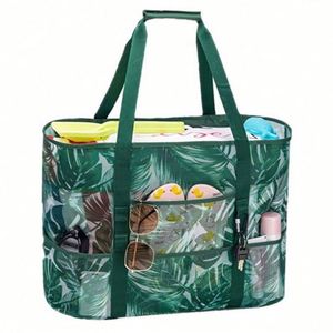 Summer Travel <b>Extra</b> <b>Large</b> Beach Bags Waterproof Lightweight Beach Tote with Pockets & Zipper - Product Image 1