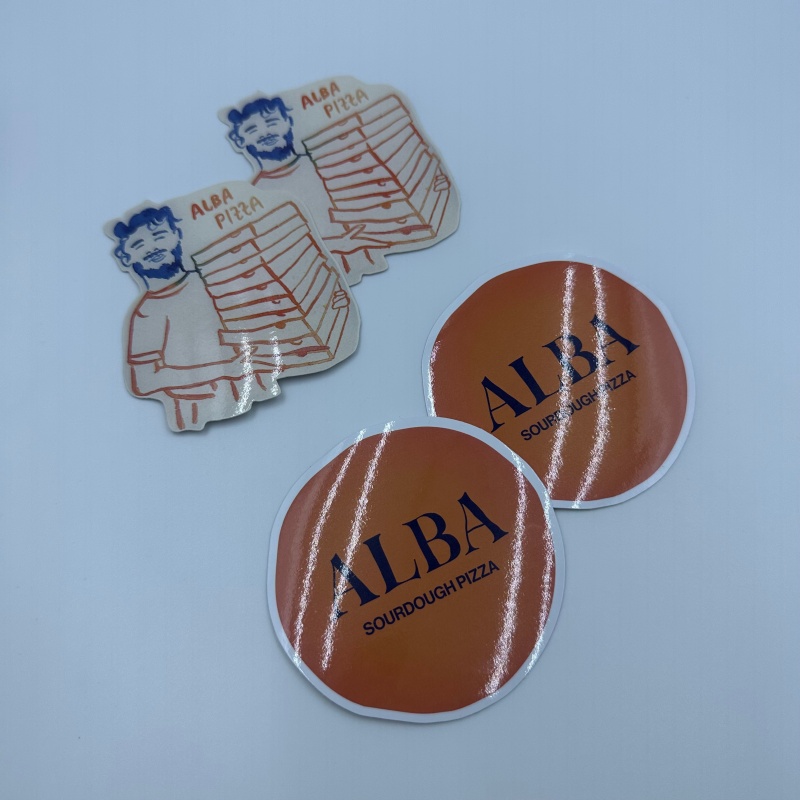 55X35mm Free Design Packaging Different Shapes Self-Adhesive Take-Out Box Pill Case Sofa Coffee Paper Cup Water Bottle Stickers