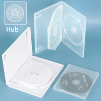 Kotak DVD Tumpuk KeenBox Manufacturer, Penyusun Multi Disc, Hub CD Bluray, Kemasan 14mm 27mm, Kotak DVD Hitam dengan Hub M-Lock